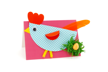 Kit de 6 poules colorées de Pâques - Kits créatifs Pâques – 10doigts.fr