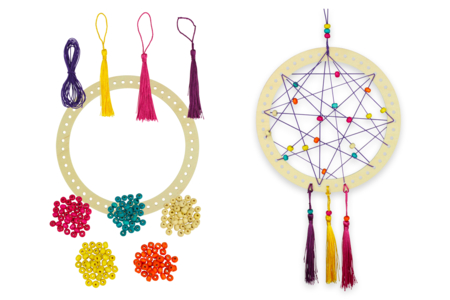 kit diy dreamcatcher - Activités manuelles Déco maison DIY – 10doigts.fr