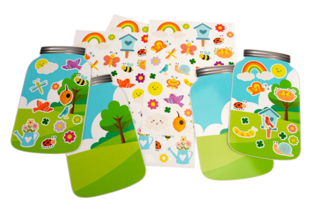 kit gommettes mini monde printemps - Kits animaux et nature : créez votre propre univers sauvage – 10doigts.fr