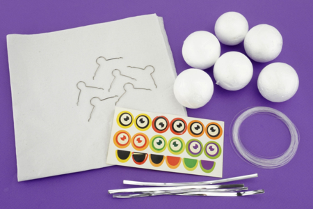 Kit Halloween Fantome Enfant - Kits créatifs Halloween – 10doigts.fr