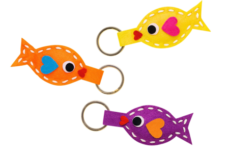 kit mercerie feutrine petits poissons - Kits en feutrine – 10doigts.fr