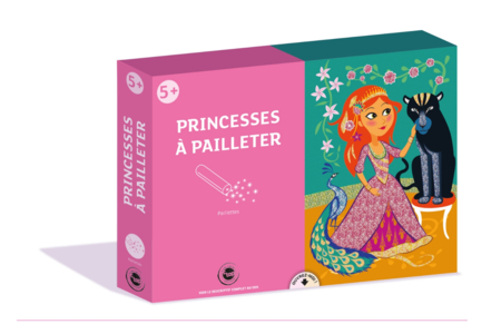 Coffret Princesses - 3 tableaux à pailleter - Coffret Tableau à Paillettes – 10doigts.fr