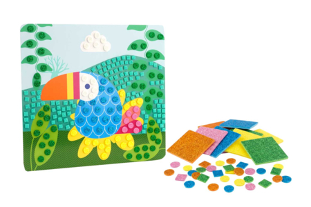 Kit tableaux gommettes mosaïques  - Toucan - Les nouveautés 2026 – 10doigts.fr