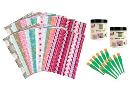 Kit vernis-collage spécial collectivités - Vernis-Collage - Arts plastiques – 10doigts.fr