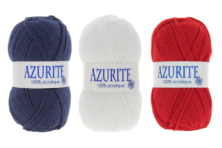 Pelote Azurite -  Fil à tricoter 100 % acrylique - Tricot, Laine – 10doigts.fr