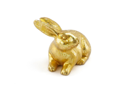 lapin de pâques figurine - Accessoires décoratifs de Pâques – 10doigts.fr