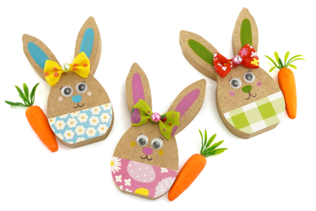 lapins de Pâques DIY enfants facile - Activités manuelles DIY Pâques – 10doigts.fr