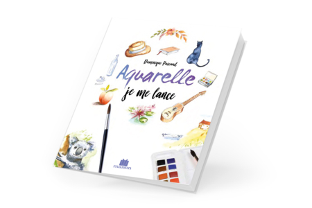 Livre : Aquarelle je me lance - Livres peinture et dessin – 10doigts.fr