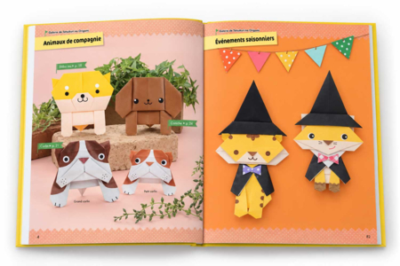 Livre d’origami kawaii : 40 modèles d’animaux à plier - Livres activités créatives – 10doigts.fr