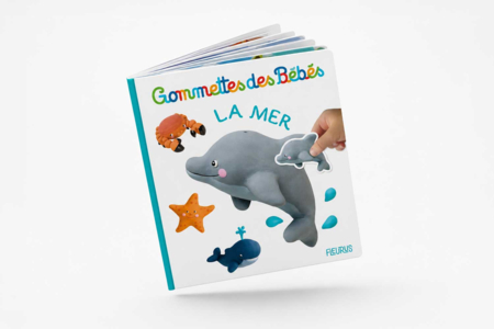 Livre : gommettes bébé, la mer - Gommettes Bébé : nos supports s'amuser à coller des images dès le 1er âge – 10doigts.fr