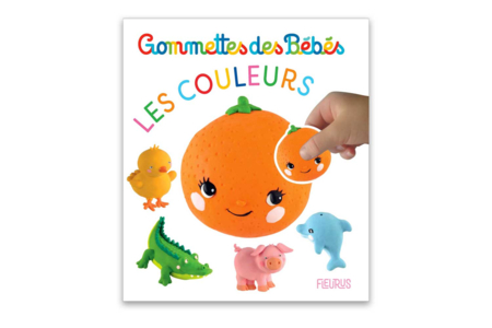 Livre : gommettes bébé, les couleurs orange - Livres activités créatives – 10doigts.fr