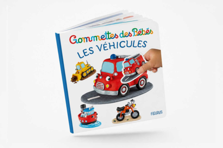 Livre : gommettes bébé, les véhicules - Gommettes Bébé : nos supports s'amuser à coller des images dès le 1er âge – 10doigts.fr