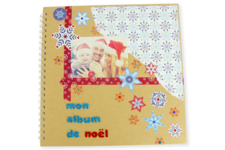 Album blanc, couverture kraft - 30 x 30 cm - Albums et carnets – 10doigts.fr