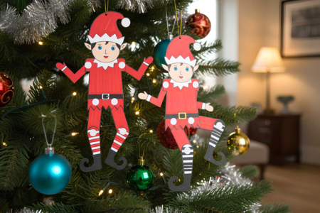 lutins farceurs à colorier pour sapin - Kits créatifs de Noël pour les enfants – 10doigts.fr