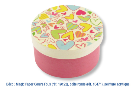 Magic Paper auto-adhésif COEURS Fous ou Romantiques - 10doigts.fr