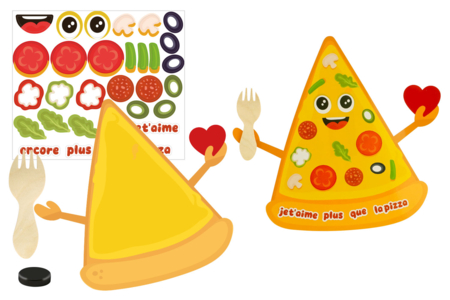 Magnet géant Pizza à fabriquer - Supports magnétiques à customiser – 10doigts.fr