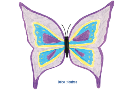 Magnets papillon - Lot de 6 - Supports blancs – 10doigts.fr