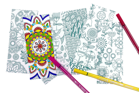 Marque-pages Mandala à colorier - 24 feuilles - Mandalas – 10doigts.fr