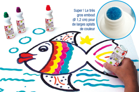 Marqueurs à encre, couleurs assorties - Marqueur peinture – 10doigts.fr