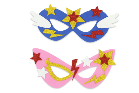 Kit création masques Super-héros - 6 masques - Masques – 10doigts.fr