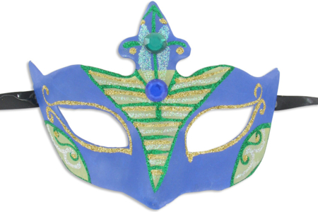 Masques vénitiens rigides - 3 modèles - Mardi gras, carnaval – 10doigts.fr