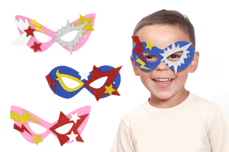 Kit 6 masques Super-héros  - Masques – 10doigts.fr