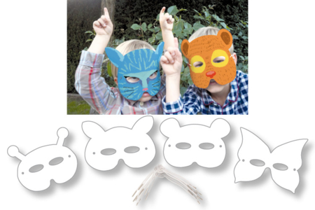 Masques animaux à décorer - Tutos Carnaval – 10doigts.fr