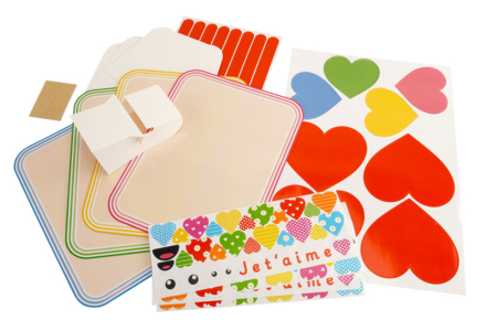 materiel carte coeur calin - Kits fête des parents – 10doigts.fr