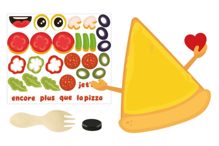 materiel Magnet géant Pizza à fabriquer - Supports magnétiques à customiser – 10doigts.fr