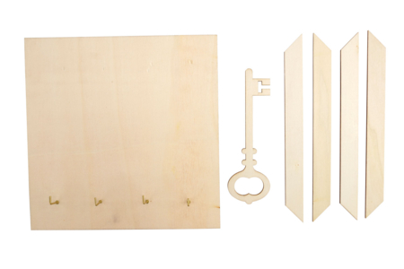 materiel Support mural à clés en bois - Porte-clés et range-clés pour Papa – 10doigts.fr