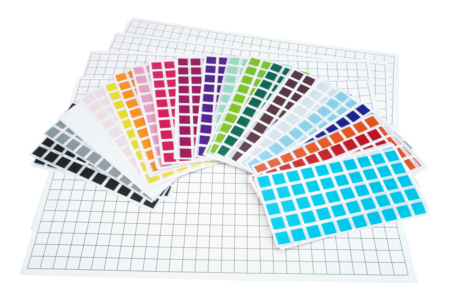 Maxi lot - 5000 gommettes Pixel Art + 10 grilles - Kits créatifs gommettes – 10doigts.fr