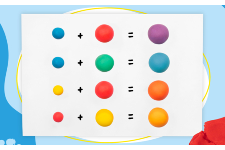 mélange couleurs primaires - Pâtes à modeler bébé – 10doigts.fr