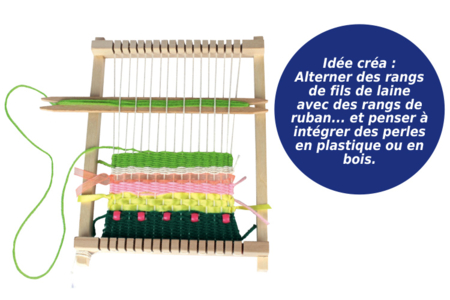 Métier à tisser en bois - Kits Mercerie – 10doigts.fr