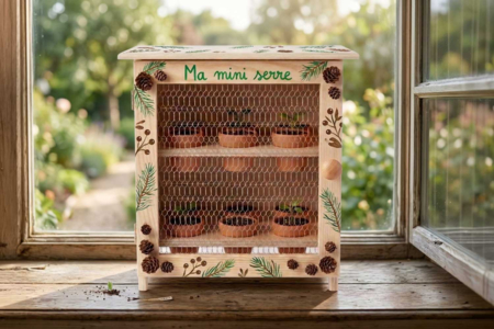 Armoire à œufs en bois avec grillage - Objets bois pour la cuisine – 10doigts.fr