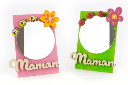 miroir cadeau fête des mères - Activités manuelles fête des mères – 10doigts.fr