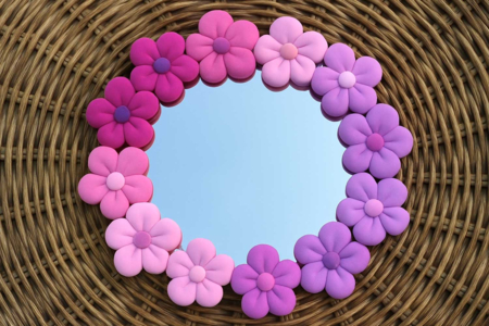 miroir rond pâte à modeler - Miroirs – 10doigts.fr