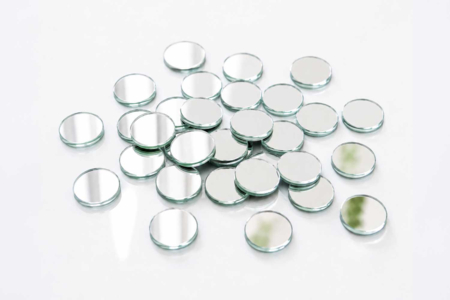 Miroirs ronds Ø 1,8 cm - 30 pièces - Miroirs à coller – 10doigts.fr