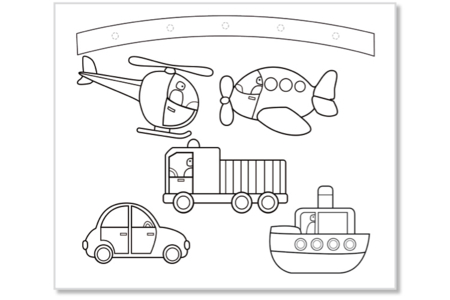 Maxi lot 12 mobiles à colorier :  thème Nichoir + Dino + transport + Ferme + Savane - Mobiles en kit – 10doigts.fr