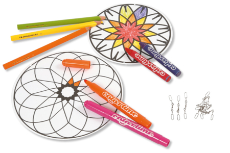 Mobiles Mandala à décorer - Supports à colorier – 10doigts.fr