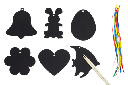 motifs de pâque sen carte à gratter - Kits créatifs Pâques – 10doigts.fr