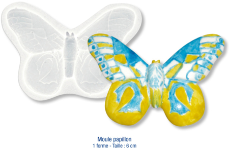 Moule en silicone flexible : papillon - 10doigts.fr