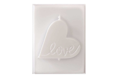 Moule thermoformé pour bougie - Cœur "LOVE"  - Moules pour bougies - Bougie – 10doigts.fr