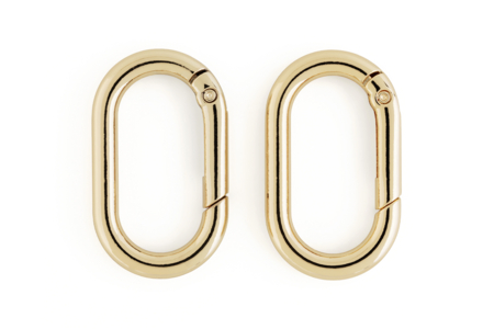 mousqueton ovale doré - Porte-clés – 10doigts.fr