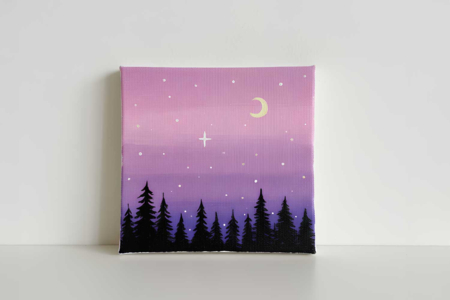 nuit étoilée sur chassis - Châssis et Cartons toilés – 10doigts.fr