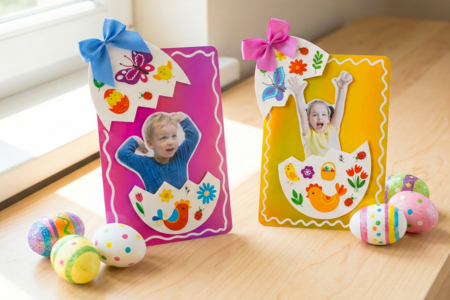 oeuf DIY enfants photo pâques - Activités manuelles DIY Pâques – 10doigts.fr