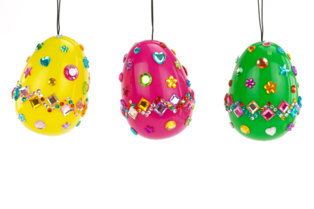 oeufs de pâques strass lumière - Activités manuelles DIY Pâques – 10doigts.fr