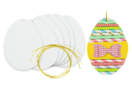 Oeufs en carton blanc- 6 pcs - Kits créatifs Pâques – 10doigts.fr