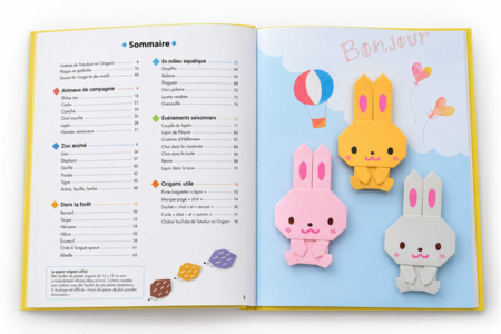 Origami kawaii spécial animaux - Livres activités créatives – 10doigts.fr