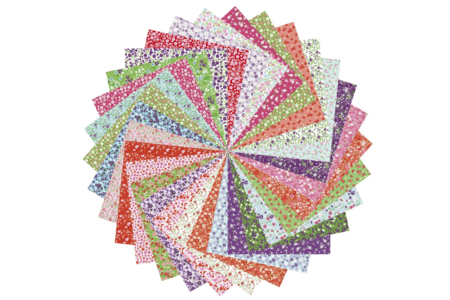 Papier Origami Fleurs - 60 feuilles - Papiers Origami – 10doigts.fr