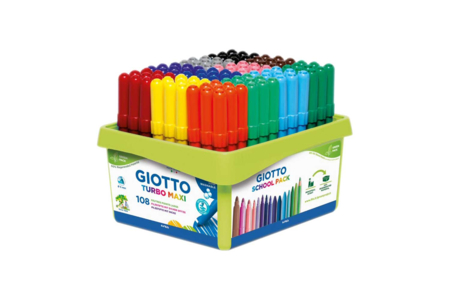 Feutres Giotto Turbo Color - Pointe moyenne - Feutres pointes moyennes – 10doigts.fr